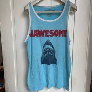Jawesome Light Blue Muscle Shirt SZ Medium